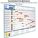 PMXBOARD Gantt Chart Project Whiteboard Kit | 668 Magnetic Pieces and Easel | Visual Timeline, Risks & Critical Path Planning | Ultimate Project Management Board for Teams