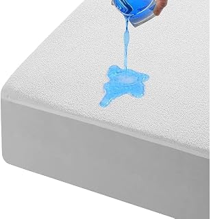 Comfy Nights 30cm Deep Terry Towel Waterproof Fitted NON NOISY Sheet Mattress Protector - Double