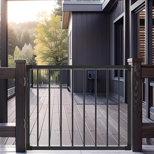 SunCrafts 36''H Heavy-Duty Steel Fence Gate, Black by SunCrafts - Used condition - Image 8
