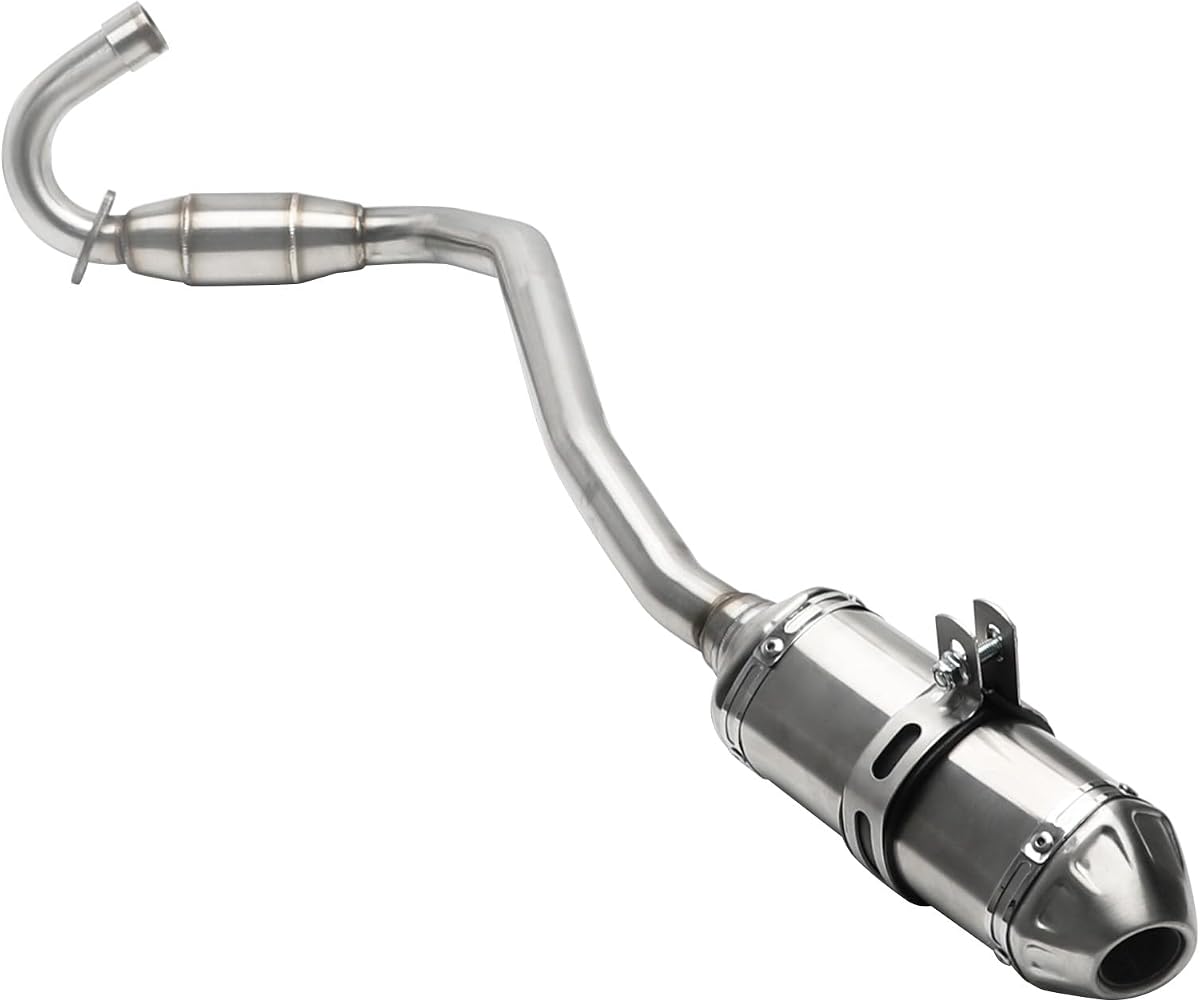Sistema completo de tubo de escape y silenciador de carreras de 38 mm y 1,5"para motocicleta CRF70F CRF70 XR70 CRF 70 CRF110F Dirt Pit Bikes 70cc 90cc 110cc 125cc 140cc 150cc SSR Apollo RFZ 140 Thumpstar Taotao DB17