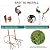 Ultym Extra Large Metal Peacock Garden Decor- Handmade 38" Standing Peacock Statue with Stable Ground Stakes, Backyard Decoration, Metal Garden Art Sculptures