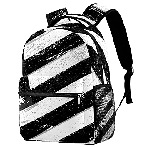 Sac à dos voyage campus drapeau américain pour filles et garçons