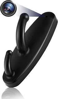 Hidden Spy Camera Hook 1080P HD Security Camera Mini Nanny Cam with Motion Detection Indoor Video Recorder for Home and Office Surveillance, No WiFi Function, No Audio Function