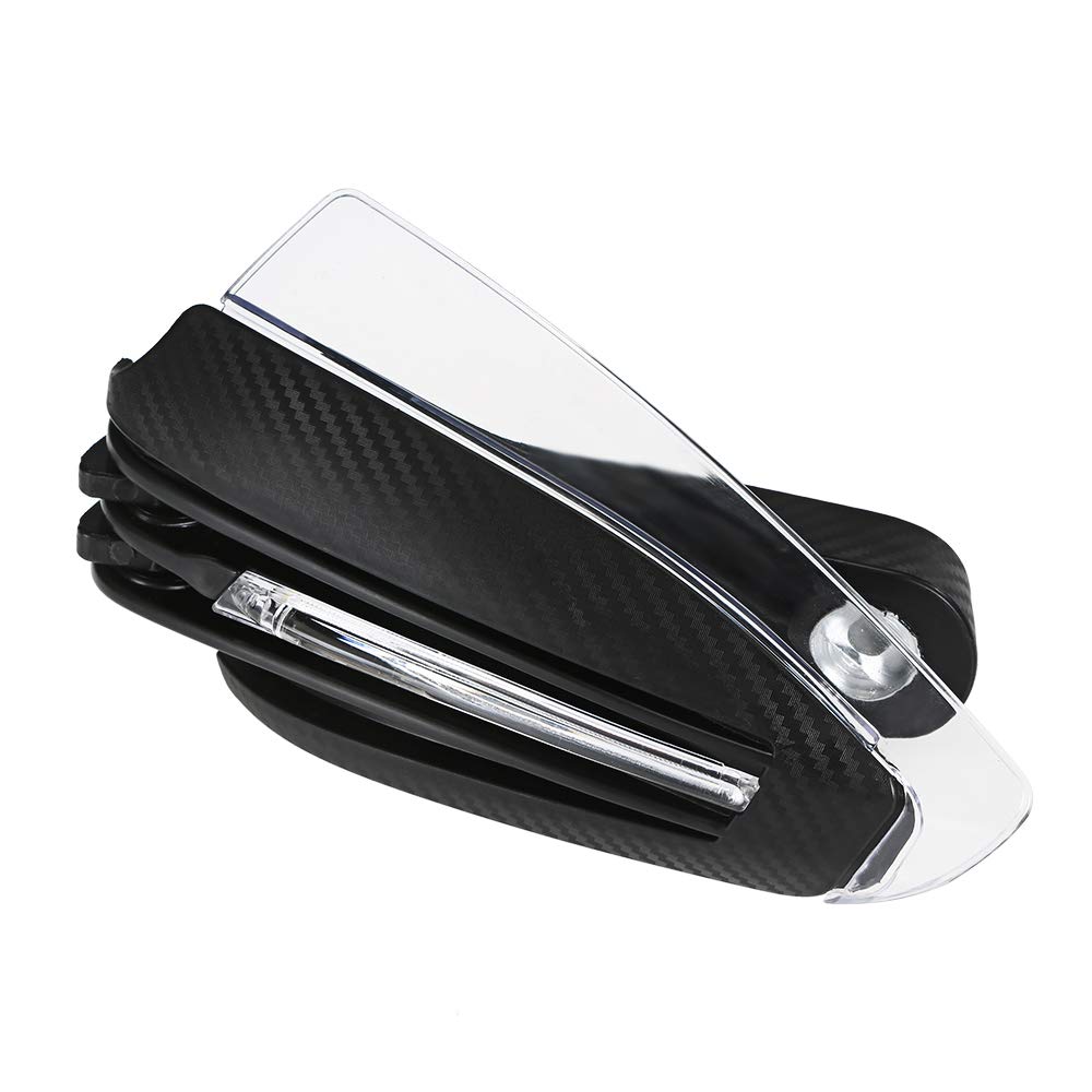 Paramani per Moto con Luci LED Indicatori di Direzione Protezione Manubrio Hand Brush Guards Sicurezza Notturna e Design Aerodinamico