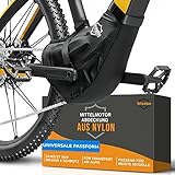 WHEELOO Ebike Mittelmotor Schutzhülle aus Nylon I für schräge Motoren I Fahrradträger Transportschutz I Motorschutz Abdeckung als Regenschutz I passt zB. für Bosch, Brose, Shimano, Yamaha, Specialized