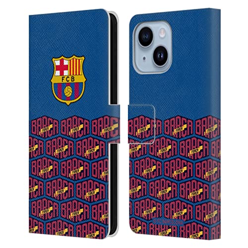 Housse FC Barcelona iPhone 14 Plus en cuir de qualité FORCA Barca