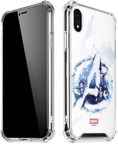 Skinit Clear Phone Case Compatible with iPhone XR - Officially Licensed Marvel Avengers Team Design