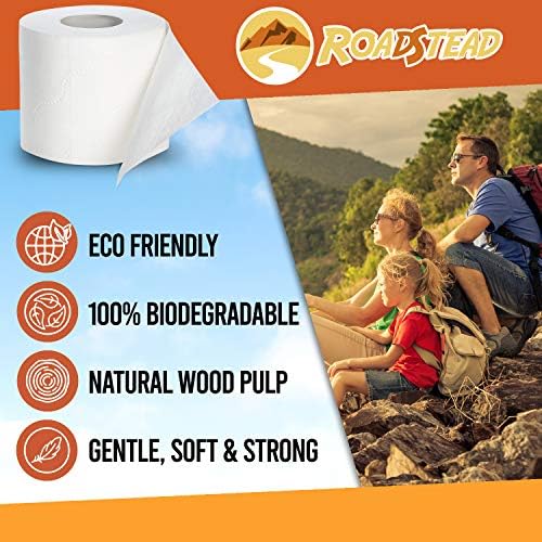 Roadstead RV and Marine Toilet Paper (2Ply, 8 Rolls, 500 sheets each