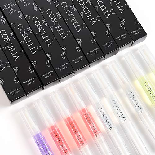 Coscelia Nagelpflegeöl Nagelpflegestift 9x Nagelhautöl Nail Art Stift Set Mix Geschmack Nagelöl Nagelpflege Tools – Bild 6