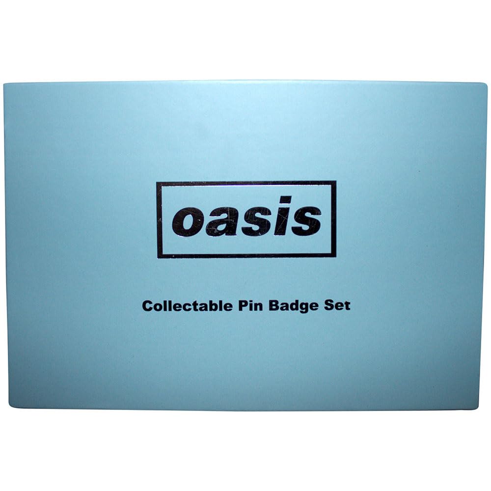 Oasis – Logos Pin Badge Set 6 Original Licenced in presentation box memorabilia