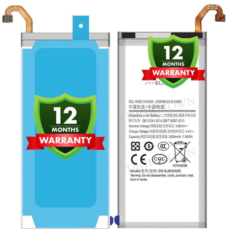 Image of Original EB-BJ800ABE Battery Compatible for Samsung Galaxy On6 | A6 (2018) | J6 (2018) - (3000mAh) - 1 Year Warranty DF7