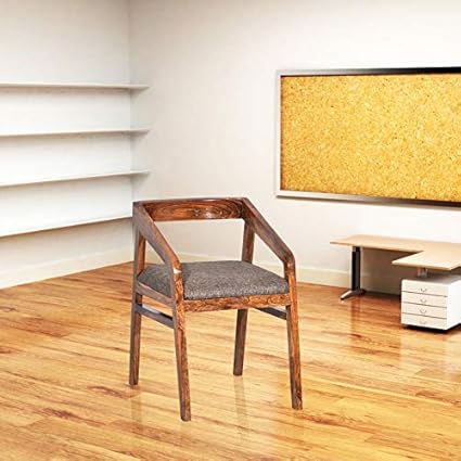 SH Furniture Sheesham Wood Dining Chair for Dining Room Table | Wooden Dining Chair | Solid Wood Dining Chair | Dining Chair | Study Chair | Natural Teak Finish