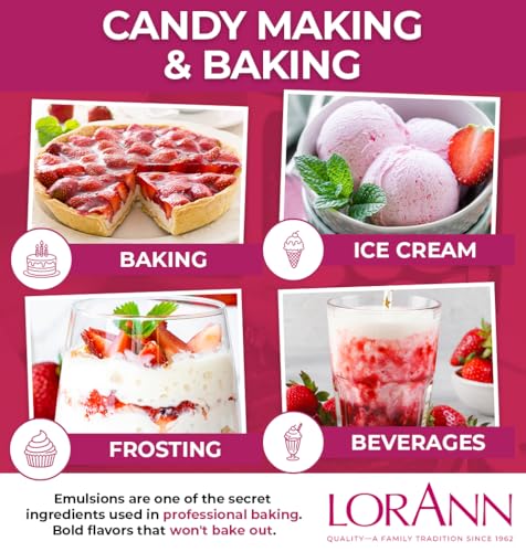 Image of LorAnn Oils Strawberry Emulsion & Flavoring For Baking