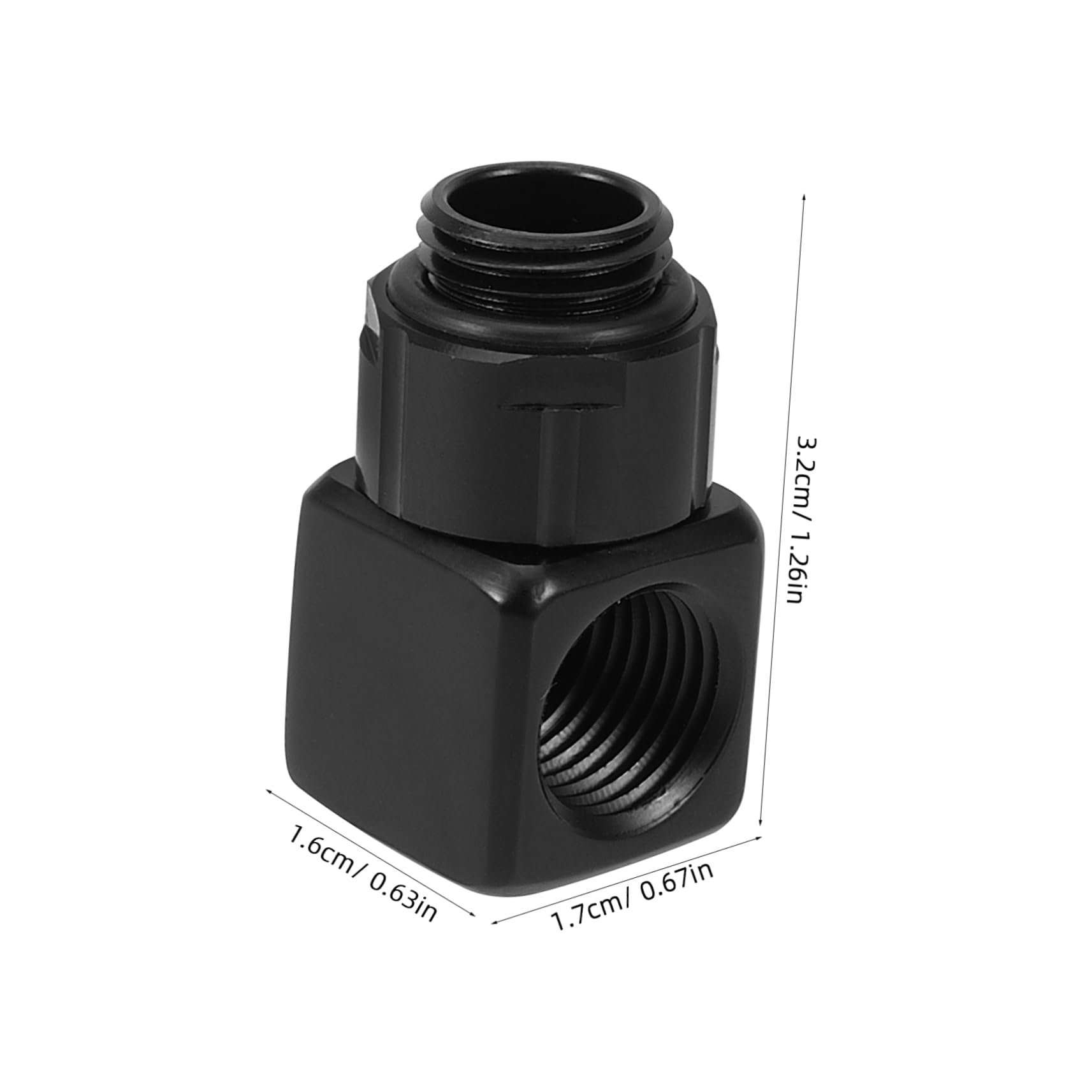 Holibanna Water Cooling Tube Fitting 90 Degree Rotating Swivel Elbow for Pc Liquid Cooling System Adapters