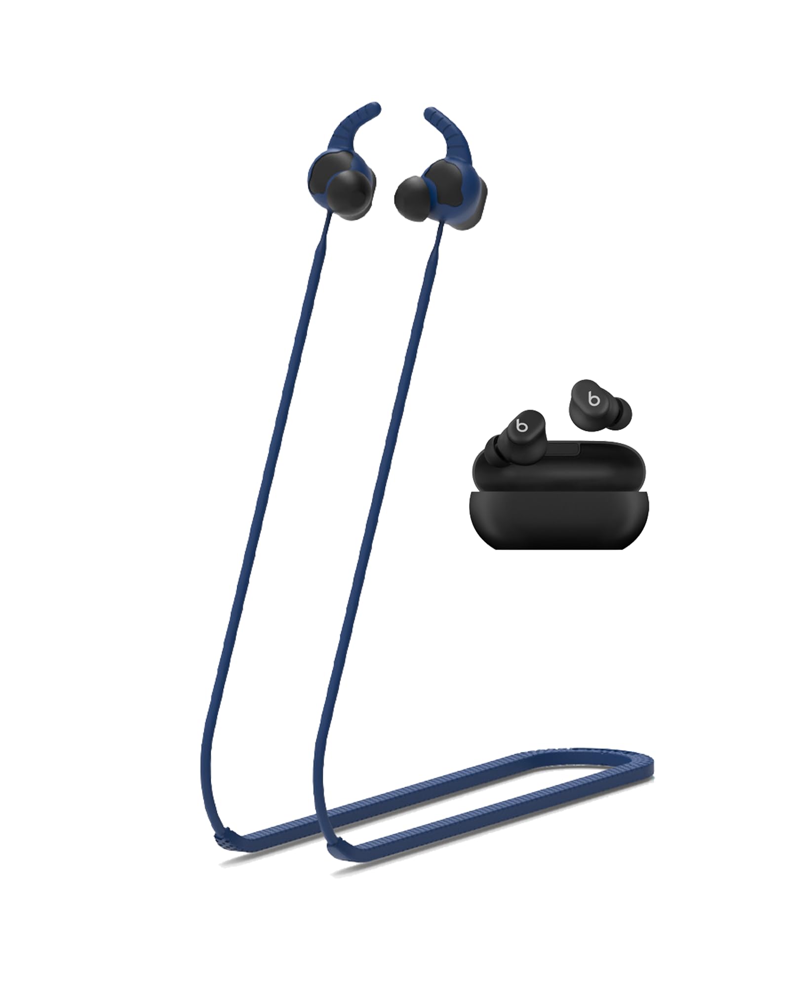 for Beats Solo Buds Strap,Soft Silicone Sports Anti Lost Strap Lanyard Special Anti-Slip Texture Design Accessories Only Compatible with Beats Solo