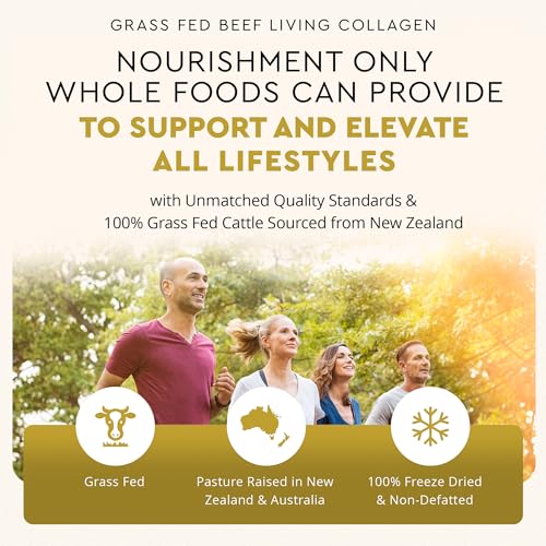Ancestral Supplements Grass Fed Beef Living Collagen Nutritional Powder Supplement, 3000mg, Promotes Healthier, Younger Looking Skin, Hair, Nails and Joints, Type II, 180 Capsules - Thumbnail 4