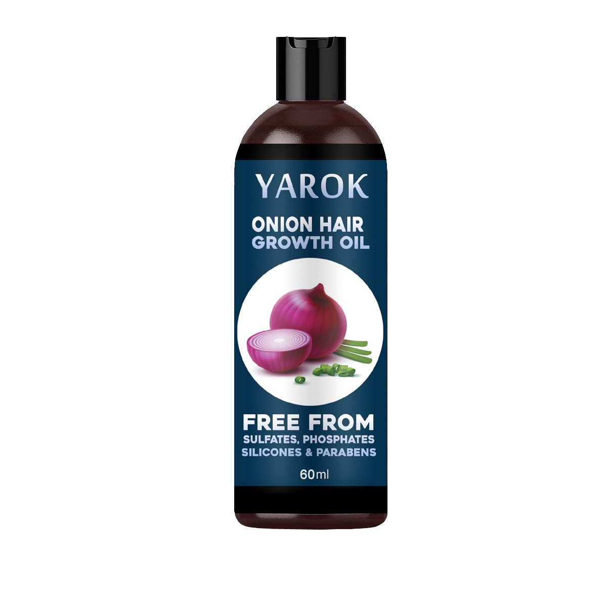 Yarok Onion Hair Growth Oil With Blend Of Essential Oils For Promotes Hair Growth - Controls Hair Fall & Dandruff For Men & Women (60ml)