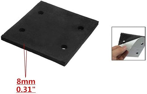 Miniatura 3 de Luomorgo 10 piezas de espuma adhesiva cuadrada negra de repuesto de espuma de repuesto para lijadora trasera de esponja de goma