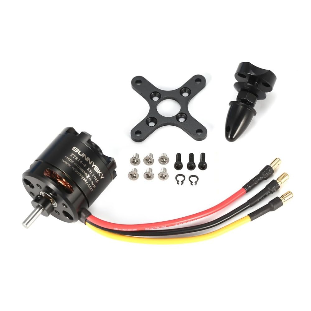 1PC X2814 900KV 1000KV 1100KV 1250KV External Rotor Brushless Motor for RC 3D Fixed-Wing Aircraft Airplanes (Family Edition KV1000)