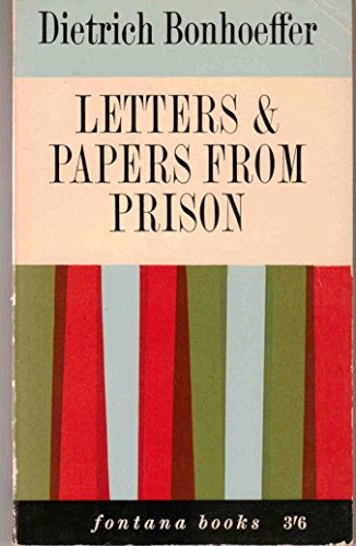 Letters and Papers from Prison B0000CNA3M Book Cover