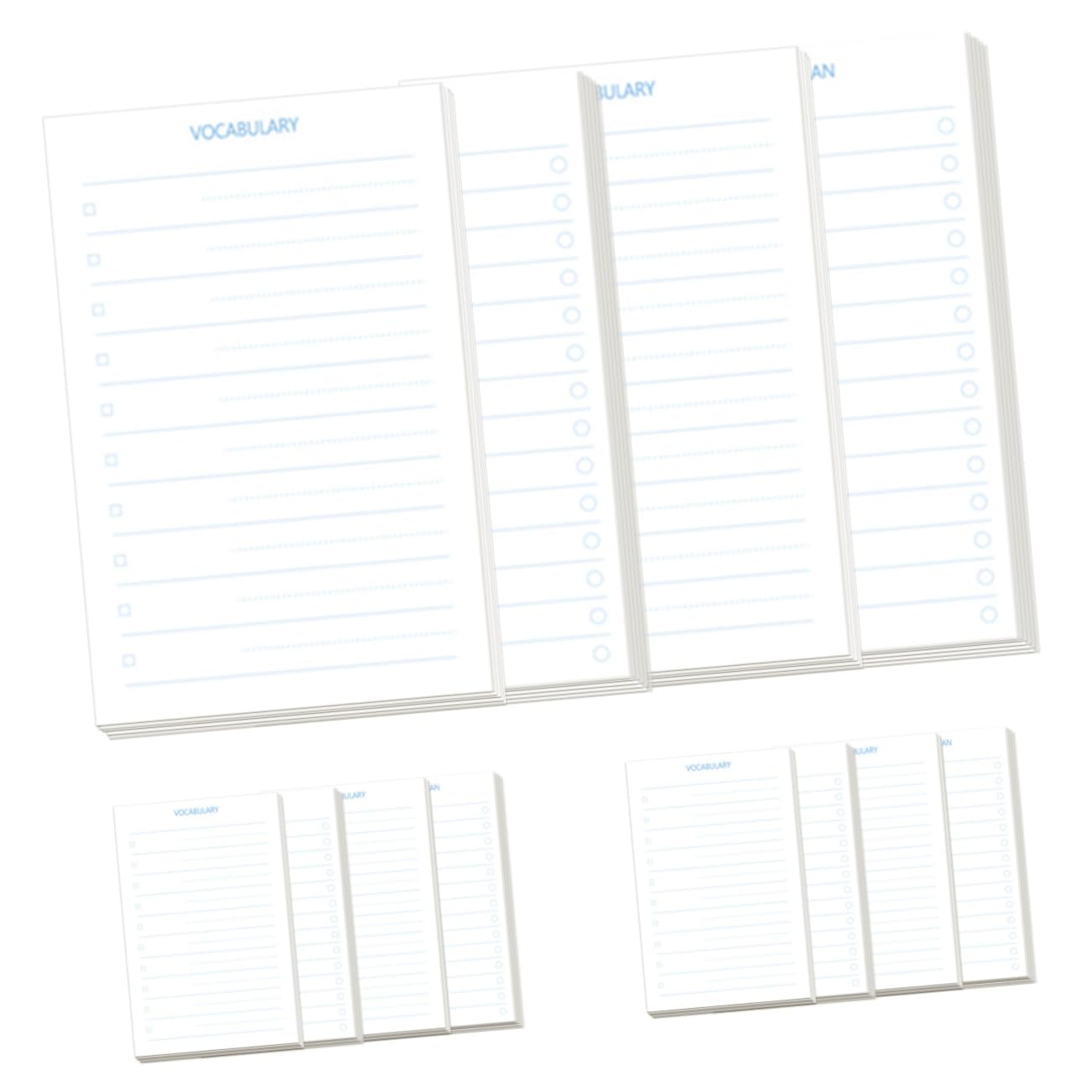 EXCEART 3pièces Carnets De Notes Avec Onglets Pour Étudiants De Cahiers De Planification Liste De Tâches Bloc-notes De Poche Pratiques Pour École Et Mémos