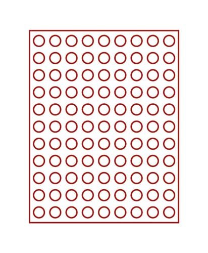 Lindner 2502E acabado velours elegante para numismática fina