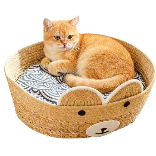 Caseta para gatos de interior, alfombrilla lavable para mascotas, para perros, gatos, cachorros de perro, jardín, patio, granero, corte