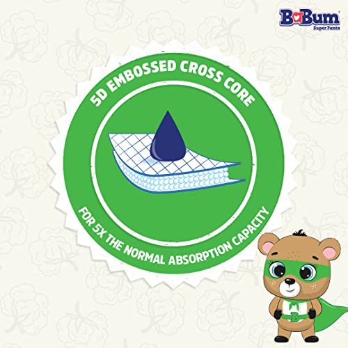 Image of Babum Baby Premium Diapers | Medium-72 counts | Wetness Indicator | Anti Rash | up to 12 hrs Absorption | 7-12 Kg | Soft & Comfortable