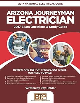 Paperback 2017 Arizona Journeyman Electrician: 2017 National Electrical Code Exam Questions & Study Guide Book