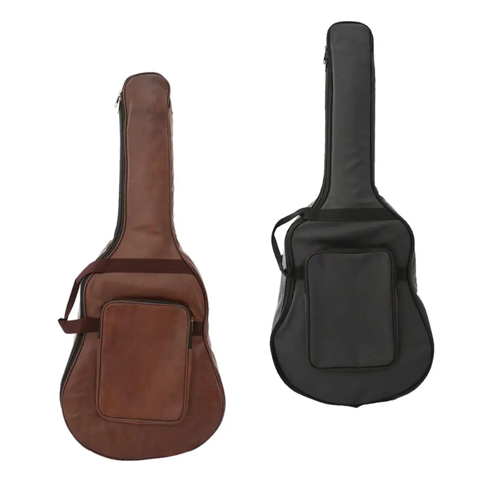 Funda de Guitarra Estuche Blando de Cuero PU for Guitarra acústica clásica de 40'' y 41''(Black)