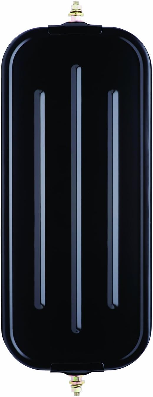 Fit System RH072B 7" x 16" Black West Coast Ribbed-Back Mirror Head