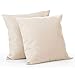Produktbild mDesign 2er-Set Kissenhüllen  hübsche Deko Kissenbezüge aus Polyester  weiche Sofakissenhüllen ohne Innenkissen  cremefarben