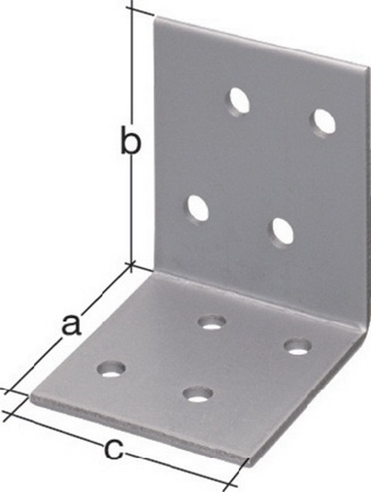 Alberts 330200 Angle Bracket | sendzimir galvanised | 40 x 40 x 40 mm
