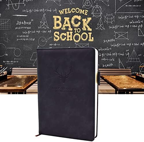 A5 Ruled Notebook Journal 360 Page with Pen Loop, Hardcover Writing Notebooks, Perfect for Office Home School Business Writing and Composition (Black, A5)