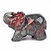 Justinstones Carved Natural African Bloodstone Gemstone Elephant Healing Guardian Statue Figurine Crafts 2 inch