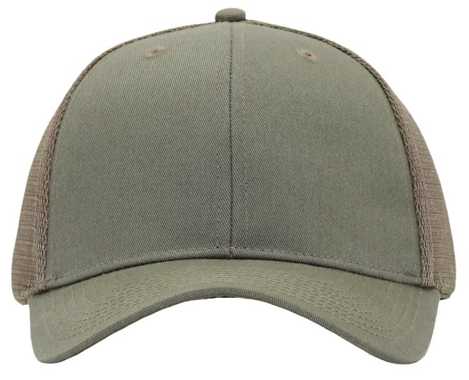Image of Mens Mesh Snapback Hat Fits One Size & XXL | Structured Adjustable Trucker Hats | Sturdy Outdoor Blank Baseball Cap