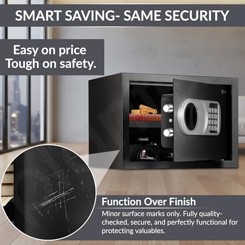 Image of Plantex 23 Litre Electronic Safe Locker for Home /Factory-Sealed /Securely Tested Locker /Assured by Plantex /Tijori Locker Box - (APS-E1902E, Black)