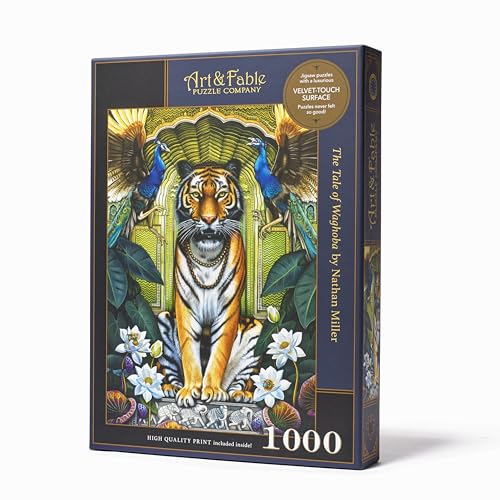 Art & Fable Puzzle Company Tale of Waghoba by Nathan Miller 1000 Piece Fine Artwork Premium Adult Jigsaw Puzzle - Perfect for Game Nights, Gifting, and Family Fun