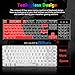 Teclado mecánico, AK33 Teclado mecánico para juegos con cable USB retroiluminado con...