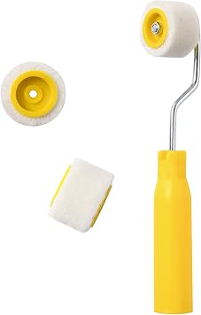 Paint Roller Kit1 Handle+3 Roller Brushes,0.78inch Mini Paint Roller,Wool Tiny Painting Tool