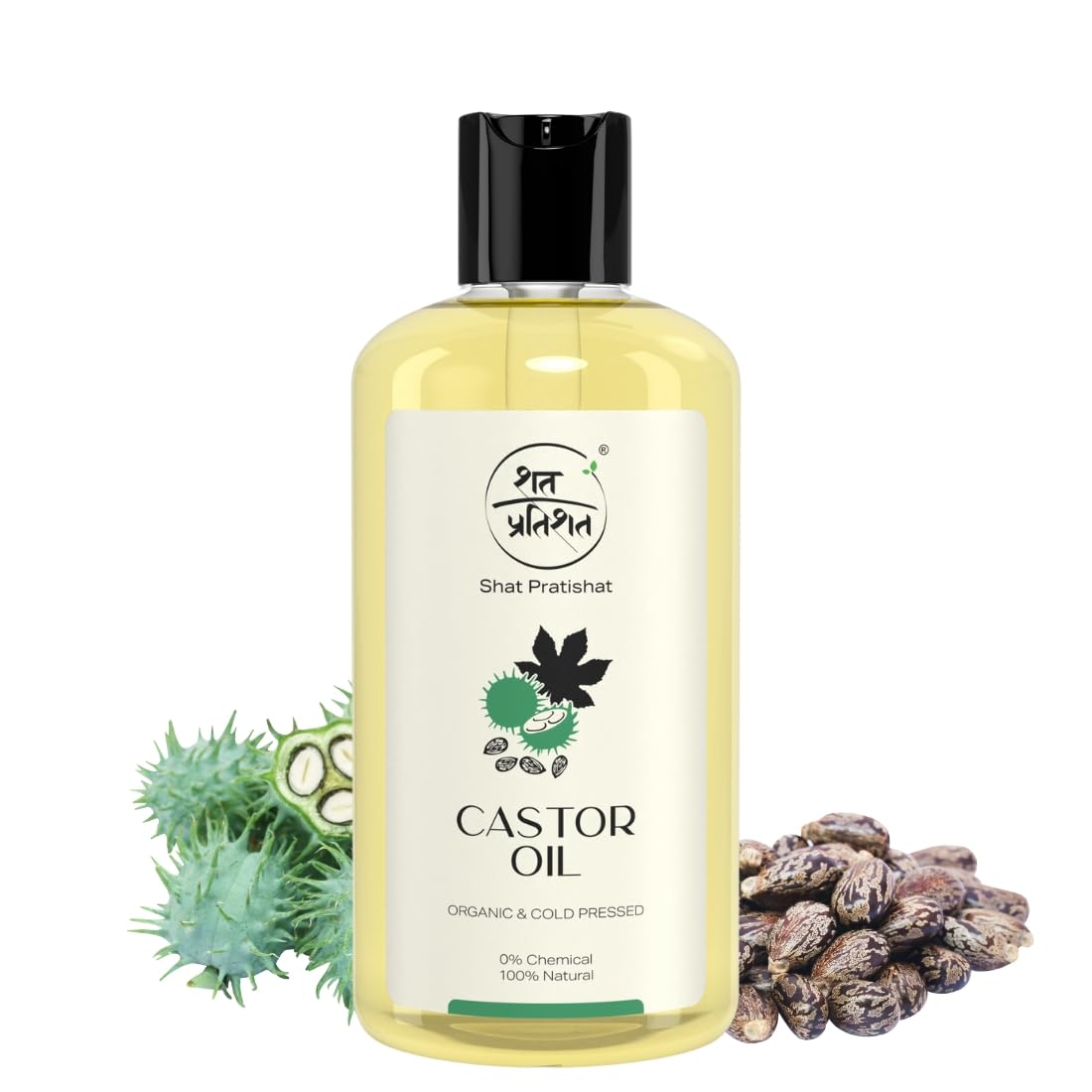 Shat Pratishat Shatpratishat -Pure Castor Oil 200 Ml | Cold-Pressed, Virgin Grade Organic Oil | For Hair, Face, Skin, Nails, Eyelashes & Eyebrows-image-37