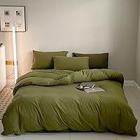 Vista 74 de CLOTHKNOW Juego de edredón de 3 piezas a cuadros color beige óxido, tamaño Full, juego de ropa de cama de cuadros edredón terracota con 2 fundas