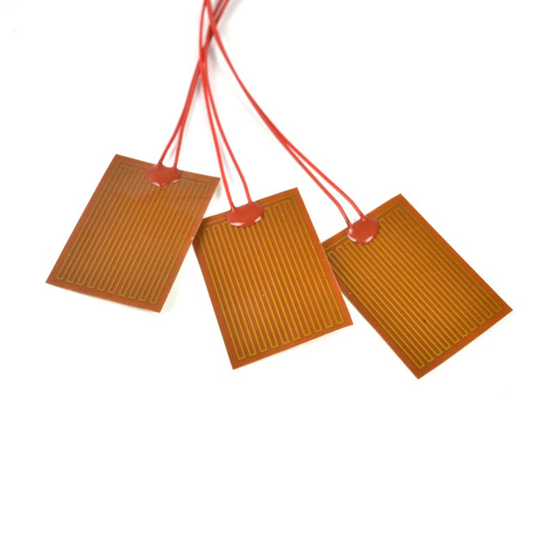 5 PCS Film Heater Plate Adhesive Pad, Icstation PI Heating Elements Film 24V 30W Strip Heater Adhesive Polyimide Heater Plate 50mmx35mm