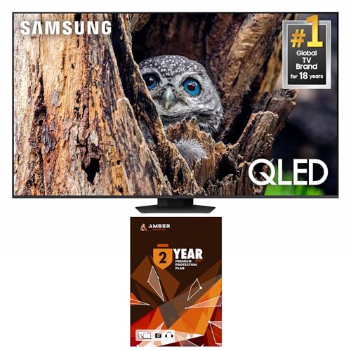 SAMSUNG QN75Q80DDFXZA 75 Inch QLED 4K Smart TV with Direct Full Array and 2 Year Amber Protection Plan (2025)