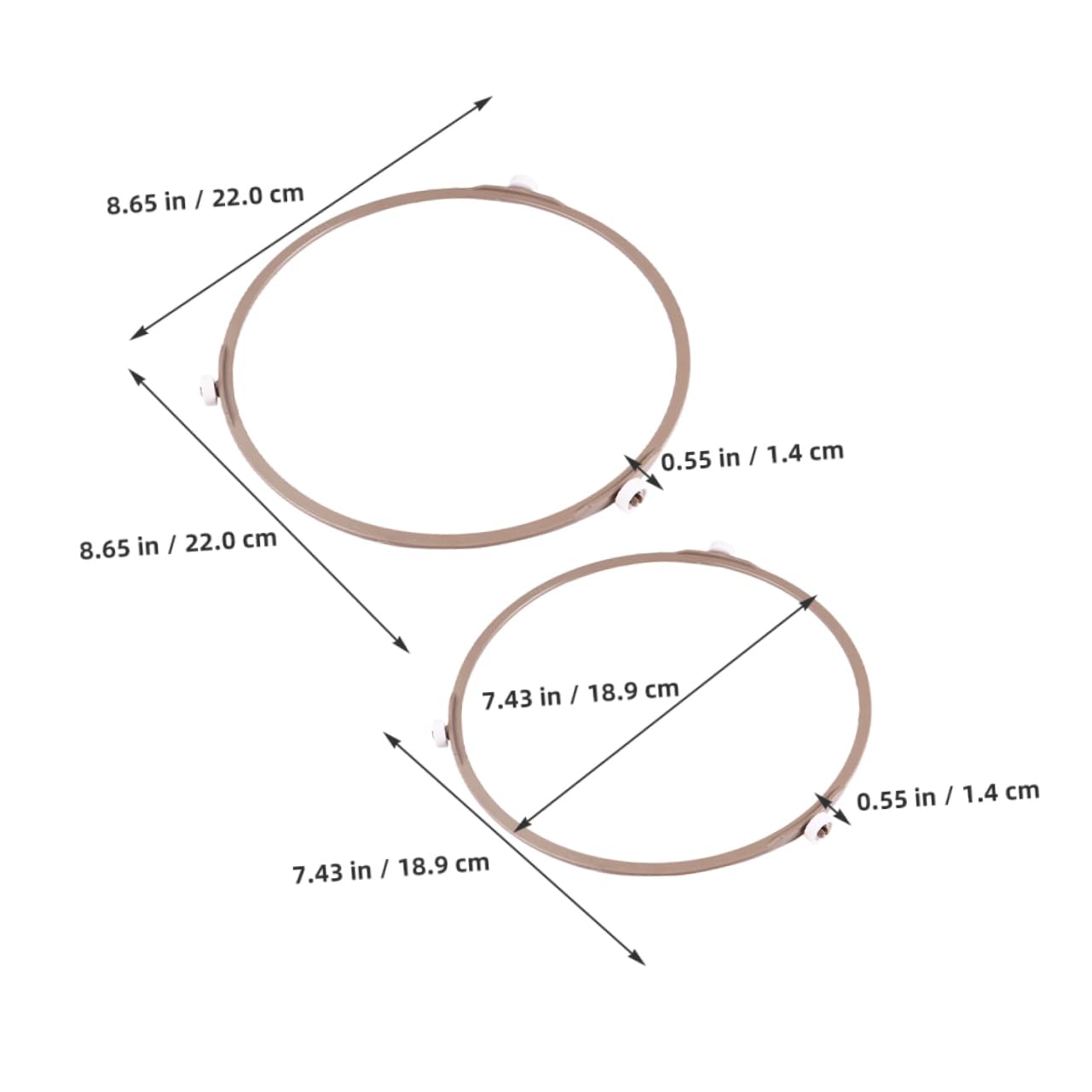 SEWACC 2pcs Microwave Turntable Ring Microwave Rotating Turntable Ring Microwave Replacement Parts Turntable for Microwave Turntable Ring for Microwave Oven Microwave Plate Roller Plastic