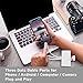 5-in-1 Memory Card Reader, USB OTG Adapter & SD Card Reader for i-Phone/i-Pad, USB C and USB A Devices with Micro SD & SD Card Slots, Supports SD/Micro SD/SDHC/SDXC/MMC