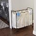 Household Essentials 7173 Rolling Quad organizer na pranie ze zdejmowanymi workami na kosz | rama z antycznego brązu