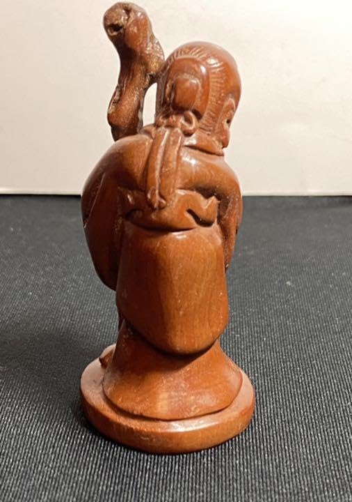 根付柘植七福神黄楊繊細彫刻