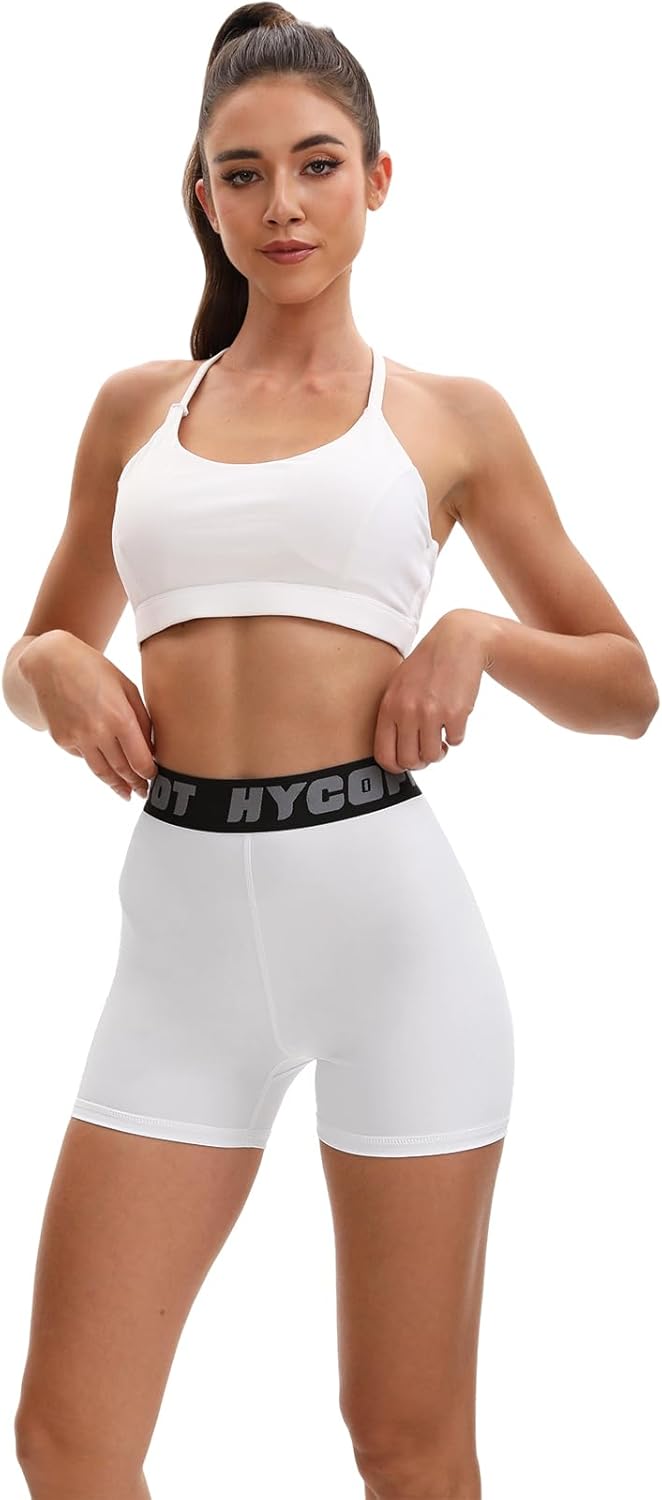 HYCOPROT 3" Women's Volleyball Shorts Spandex Compression Shorts Performance for Workout Gym Yoga Running Biker - Image 8