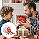 Mrltau Mini 3D Gedruckte Tierfiguren Einsiedlerkrebs, Voll Artikulierter Flexibler Kristall, 3D-Gedruckte Dekoration Geschenk Für Junge Erwachsene(rot)